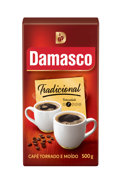 Pacote de produtos de Café Damasco Tradicional Vácuo 500g