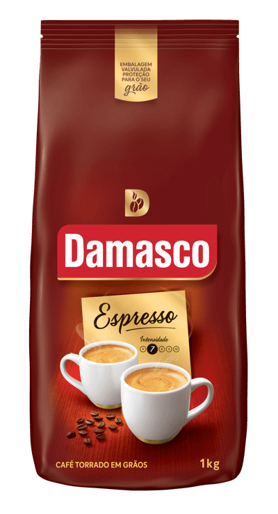 Pacote de produtos de Café Damasco Espresso Pouch 1kg
