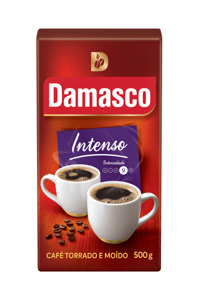Pacote de produtos de Café Damasco Intenso Vácuo 500g