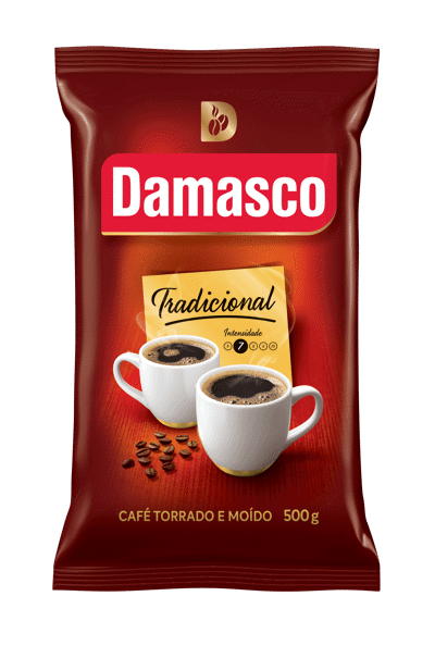 Pacote de produtos de Café Damasco Tradicional Almofada 500g