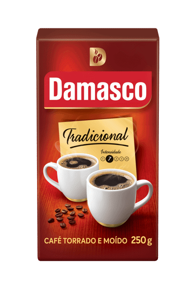 Pacote de produtos de Café Damasco Tradicional Vácuo 250g